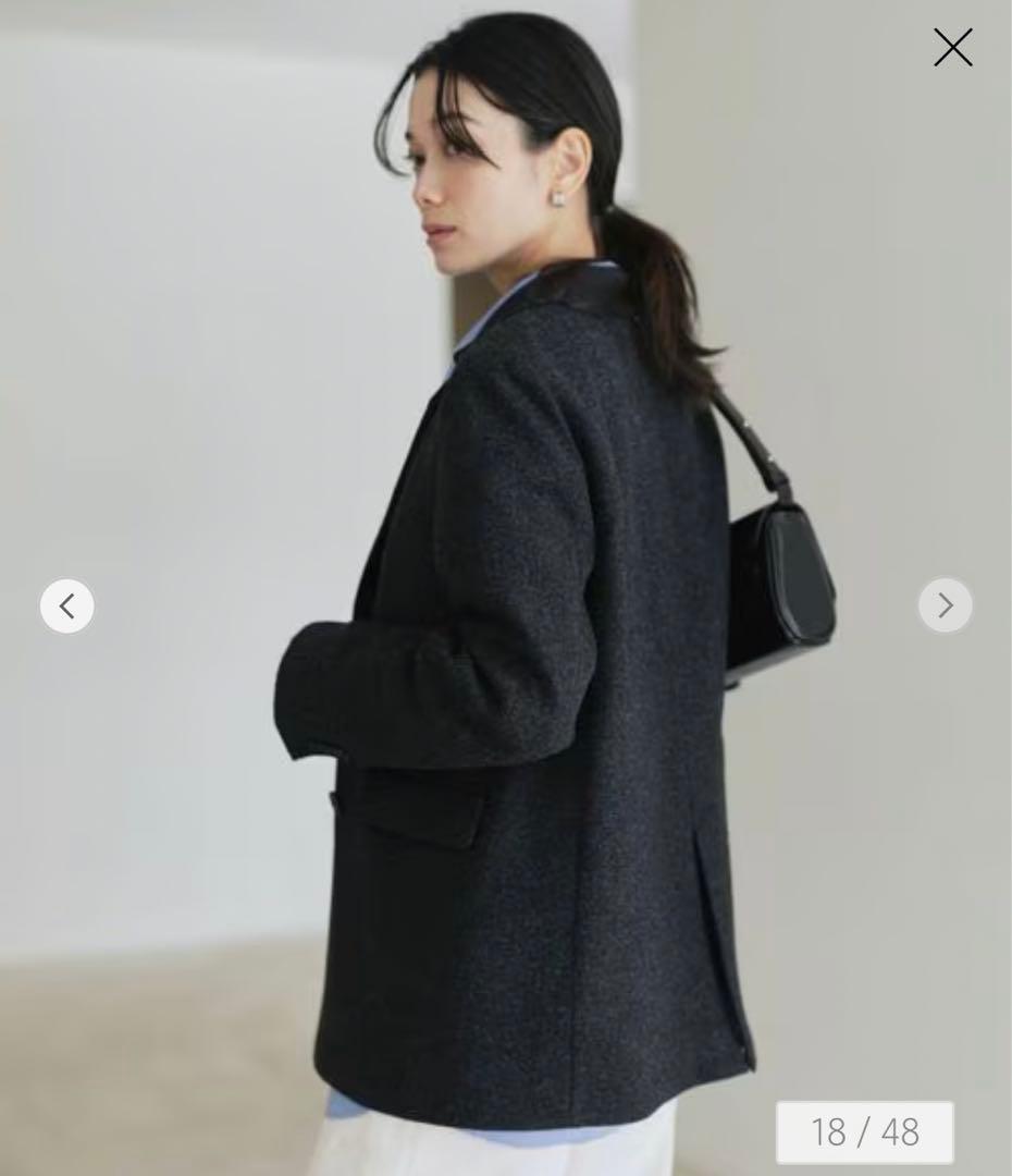 グリーンレーベルリラクシング　ウーリー テーラード ジャケット