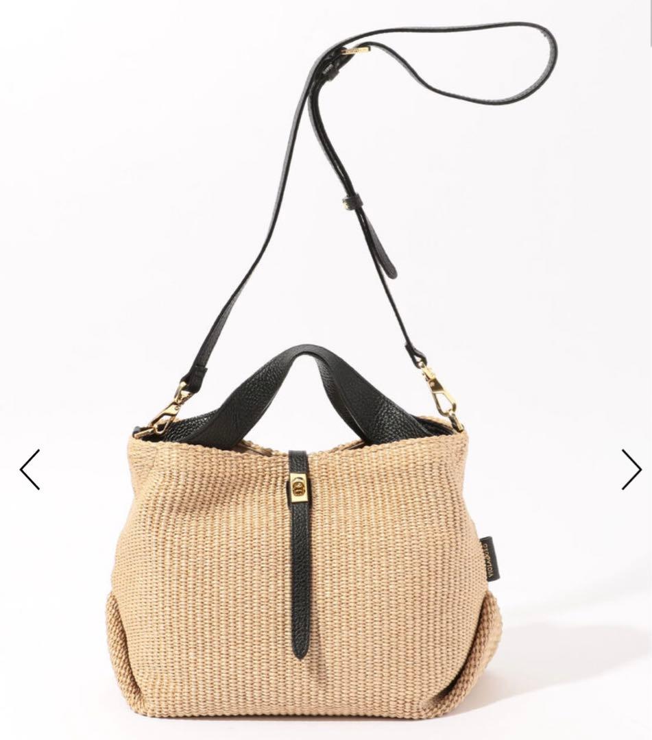 VIOLA D'ORO ヴィオラドーロ　ラフィア　サンドロ　ショルダーバッグ