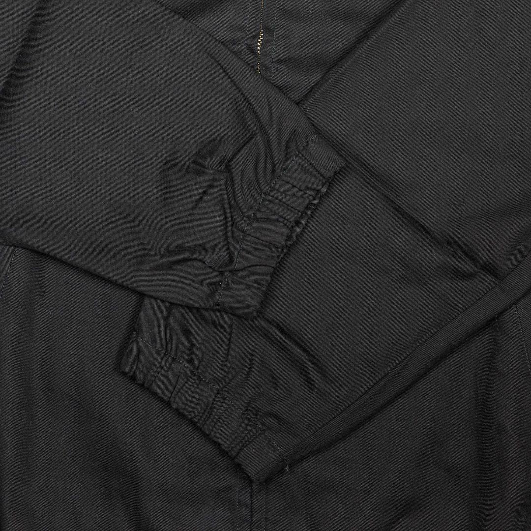 HUF ブラック カバーオール ジップアップ