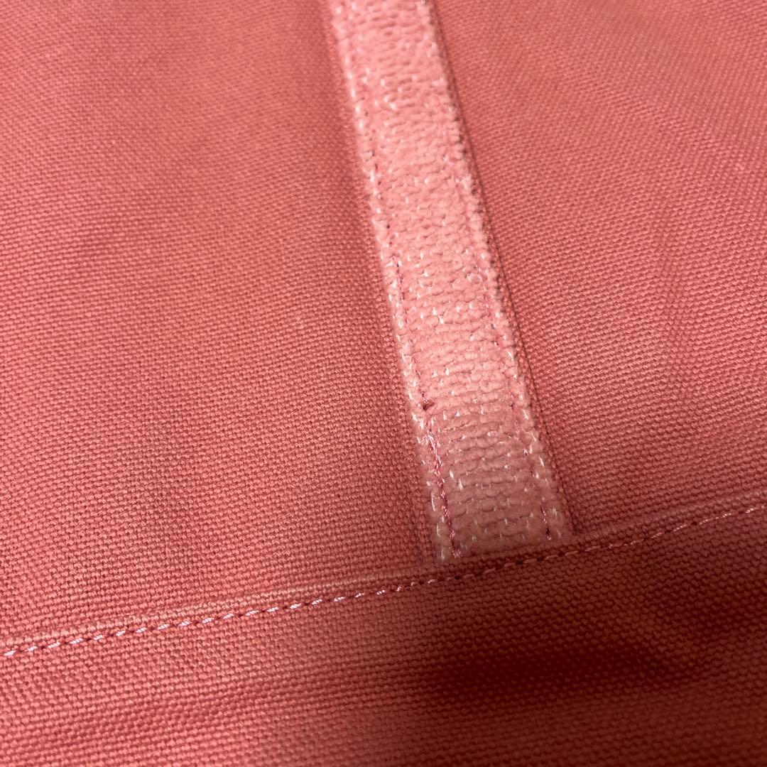 ラブラリーバイフェイラー　オールドテディガール　ワッペントートバッグ　ピンク