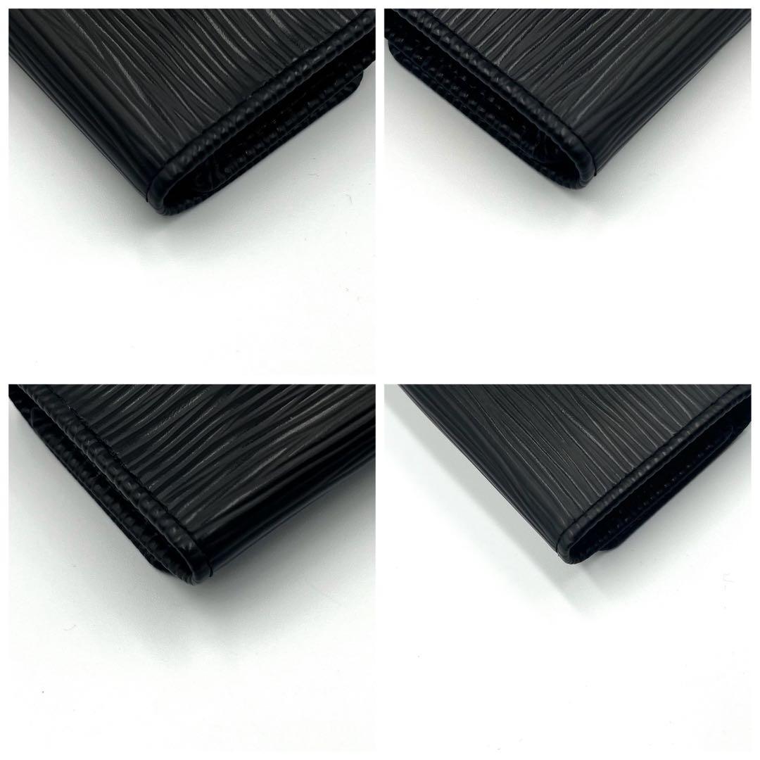 【美品】ルイヴィトン　ミュルティクレ4　エピ　キーケース　4連　ブラック