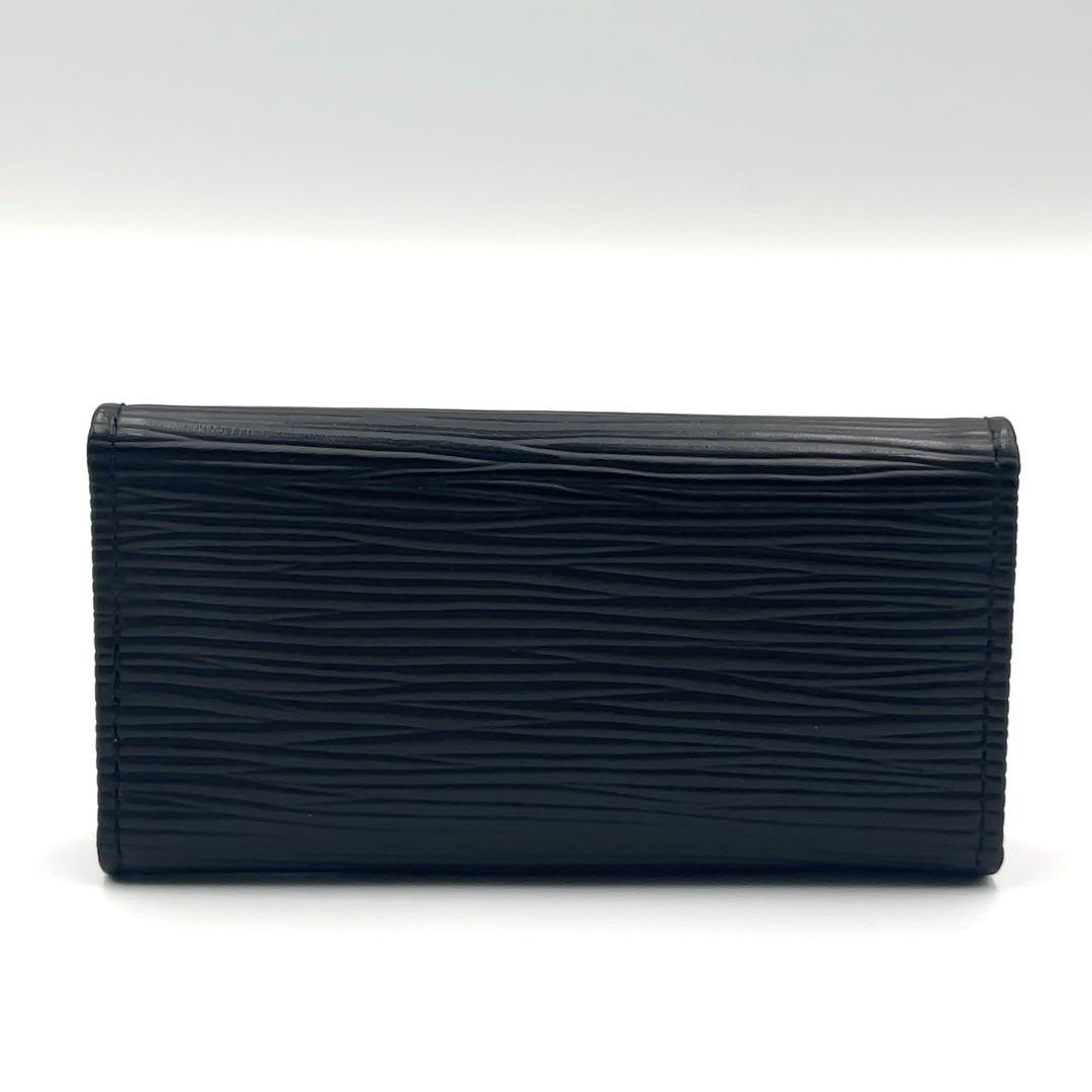 【美品】ルイヴィトン　ミュルティクレ4　エピ　キーケース　4連　ブラック