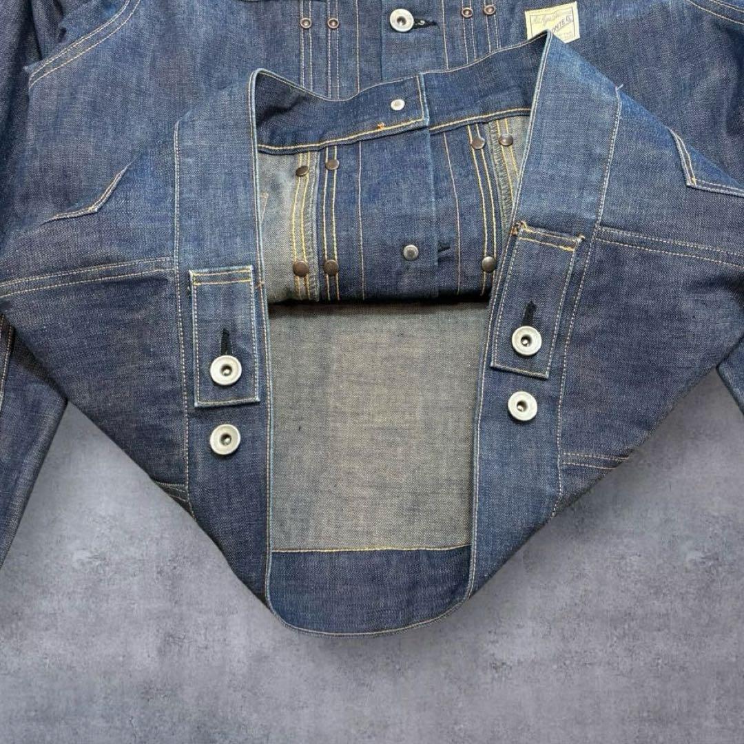 美品 BELAFONTE カバーオール デニムジャケット ワッペンロゴ 月桂樹