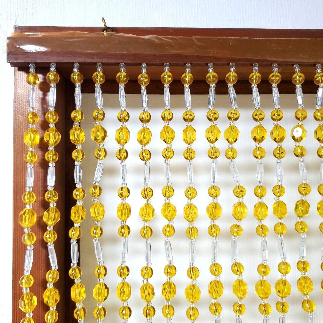 レトロポップ　珠暖簾　のれん　ビーズ暖簾　ビーズカーテン　箱付き