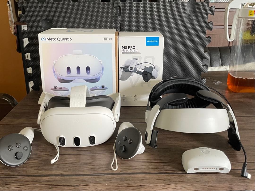 美品　メタクエスト 128G BOBOマウントディスプレイとは付属バッテリー付