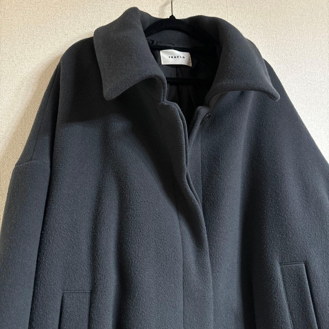 [フレイ アイディー] ステンカラーオーバーハーフコート