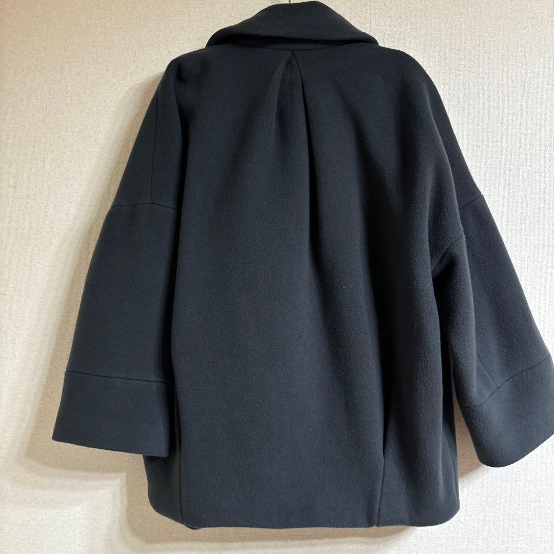 [フレイ アイディー] ステンカラーオーバーハーフコート