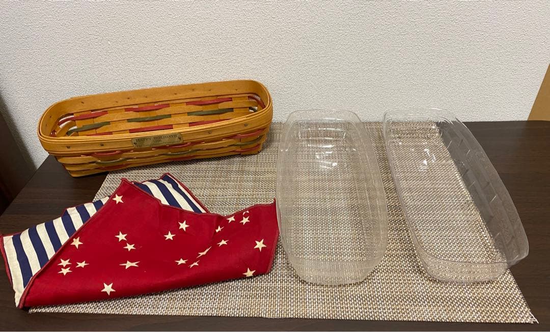 【マッキーです】ロンガバーガー　バスケット　3個セット