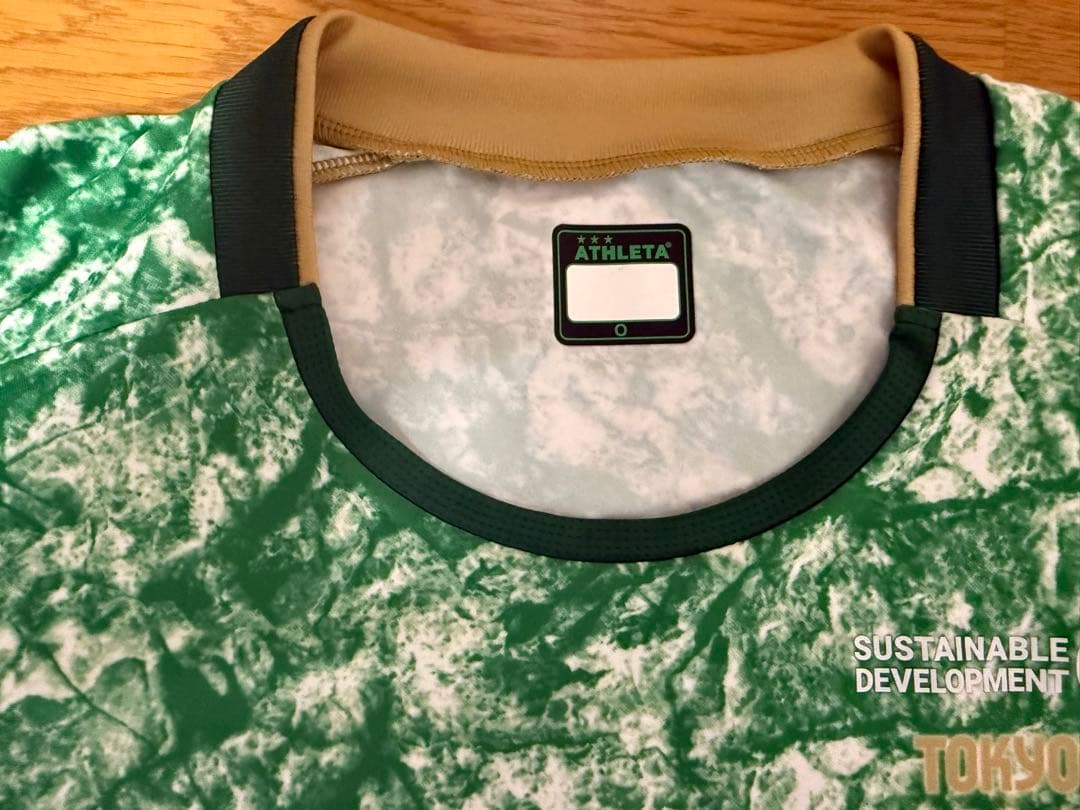 試合時着用支給品 東京ヴェルディ プラクティスシャツ ATHLETA Ｏサイズ