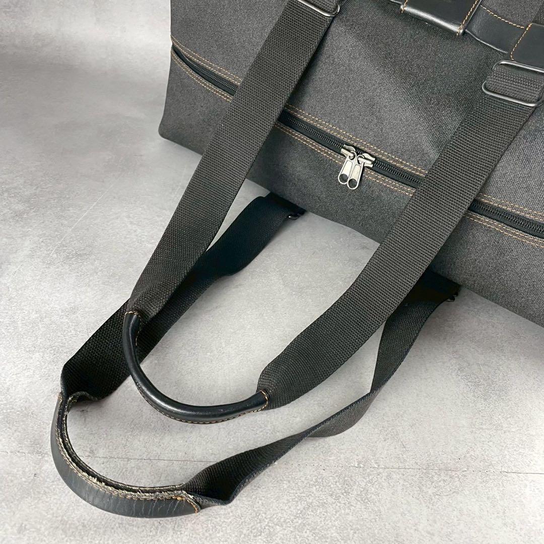 未使用　ダンヒル　ボストンバッグ　旅行　大容量　グレー　455