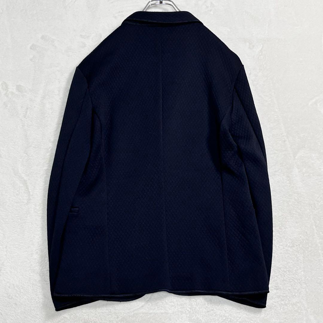 『アルマーニ コレツィオーニ』ジャージージャケット 2Bテーラード ネイビー