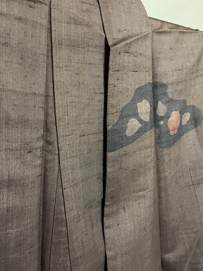 ☘️早い者勝ち☘️【国宝品】●しょうざん生紬●草木染●紬●着物