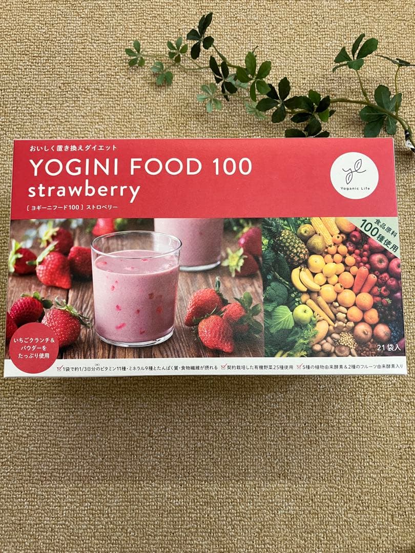 YOGINI FOOD 100 (フルーツミックス・ストロベリー・カカオ)