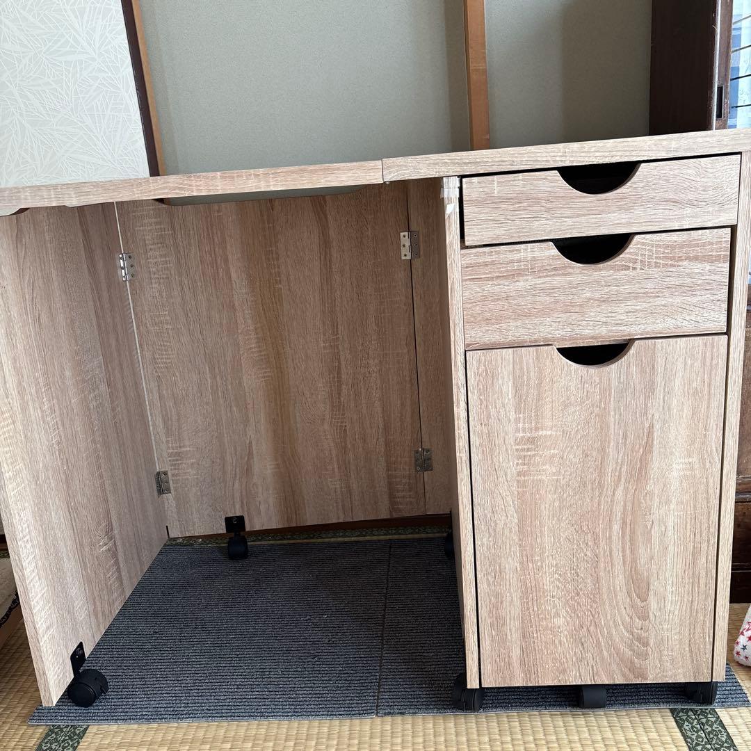 LOWYA [幅46~102] ミシン台 折りたたみ コンパクト スリム