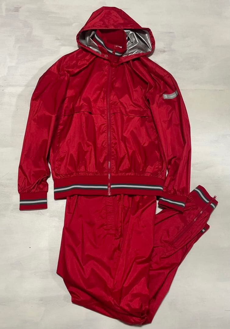 レア ビンテージ　champion 2way ナイロン　セットアップ　上下