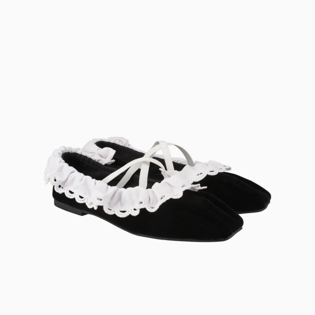 靴 bibiy B. LACE BALLERINAS