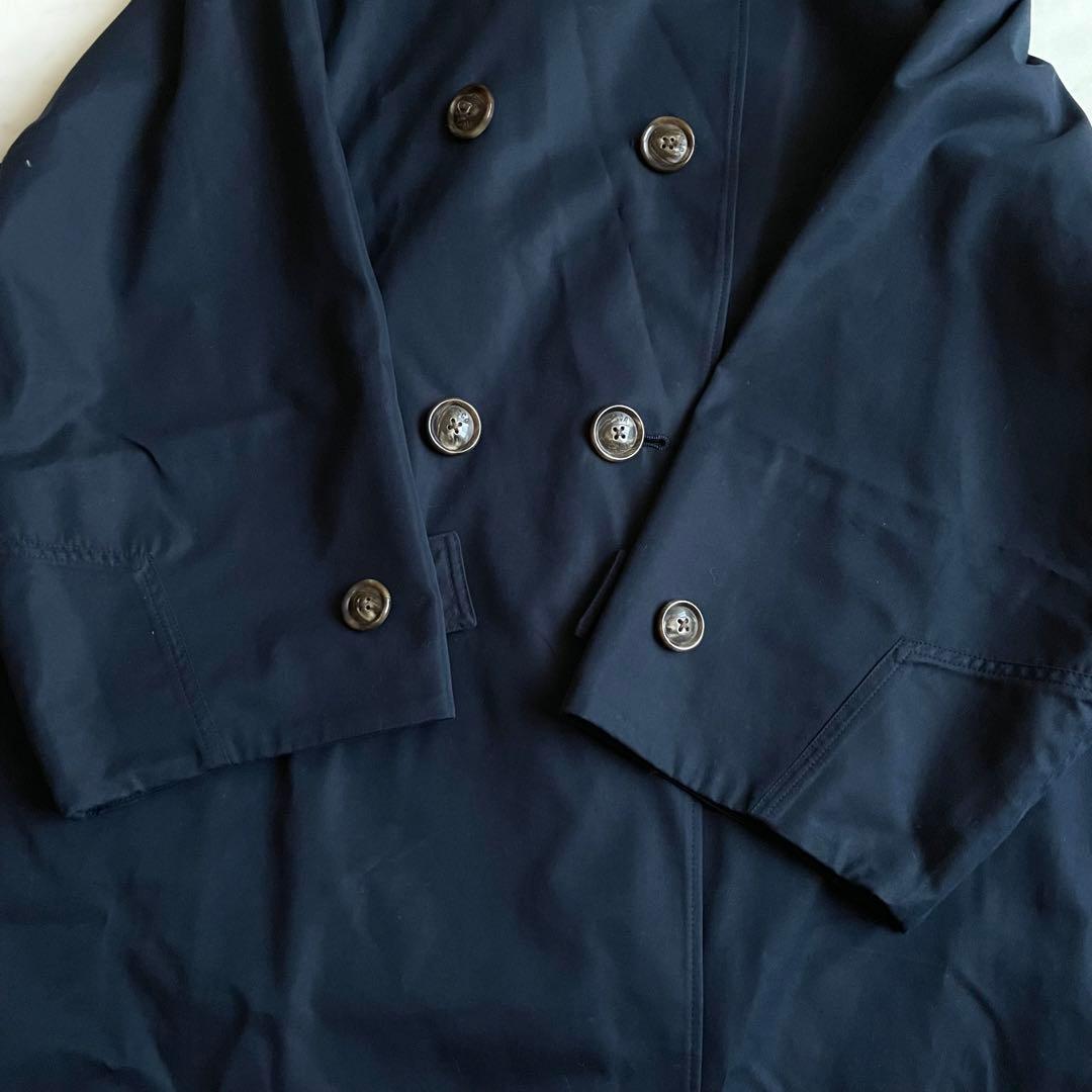 希少 美品 ティッカ トレンチコート ネイビー オーバーサイズ 大きめ ゆったり