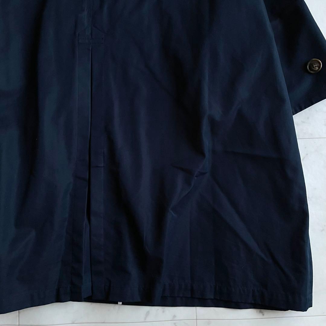 希少 美品 ティッカ トレンチコート ネイビー オーバーサイズ 大きめ ゆったり