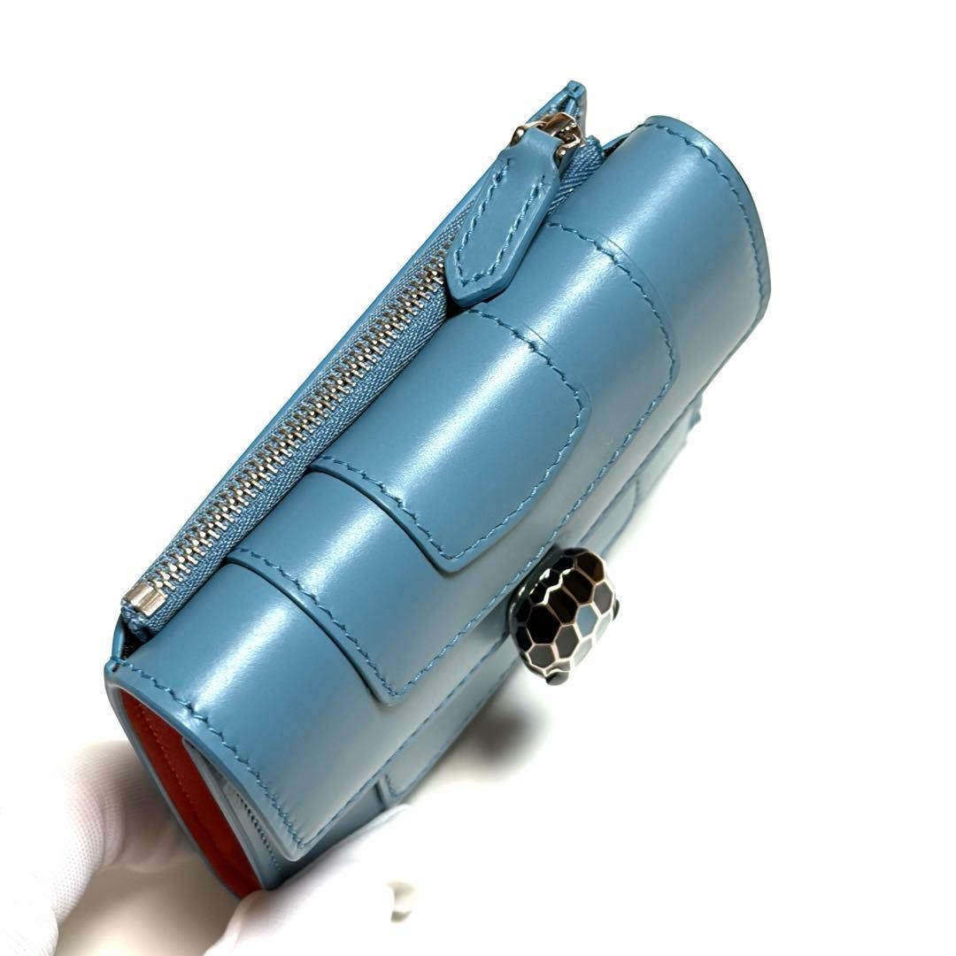 BVLGARI 三つ折り財布 セルペンティ フォーエバー レザー 美品 未使用