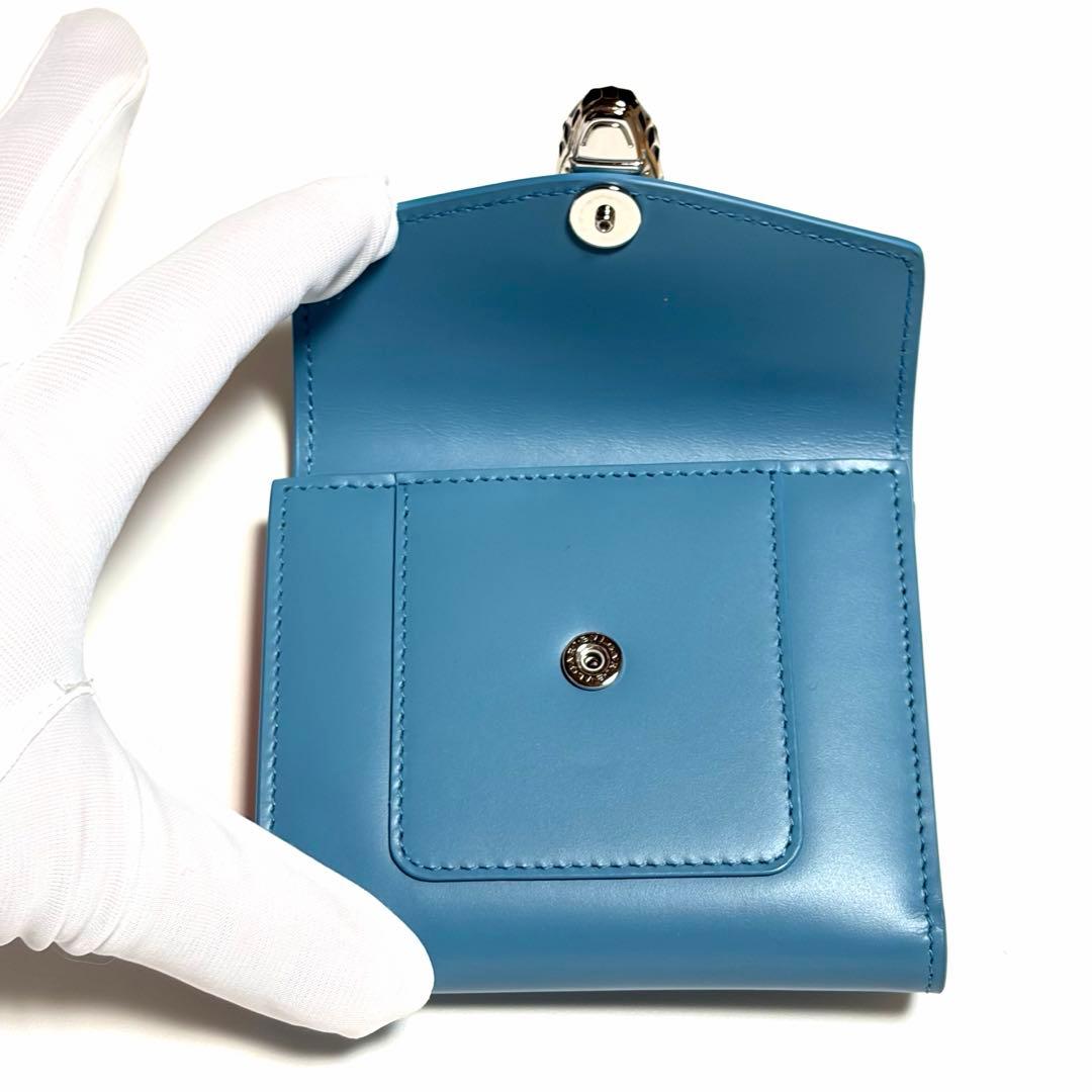 BVLGARI 三つ折り財布 セルペンティ フォーエバー レザー 美品 未使用