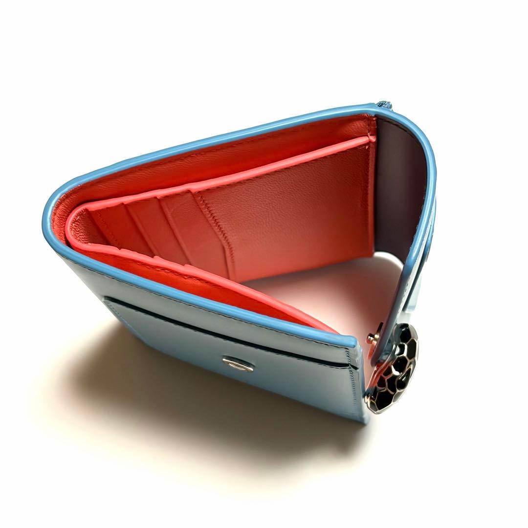 BVLGARI 三つ折り財布 セルペンティ フォーエバー レザー 美品 未使用