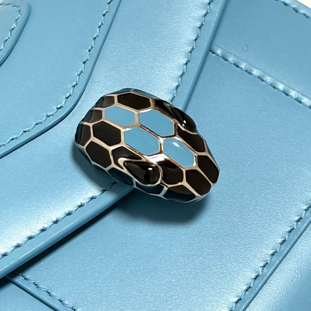 BVLGARI 三つ折り財布 セルペンティ フォーエバー レザー 美品 未使用