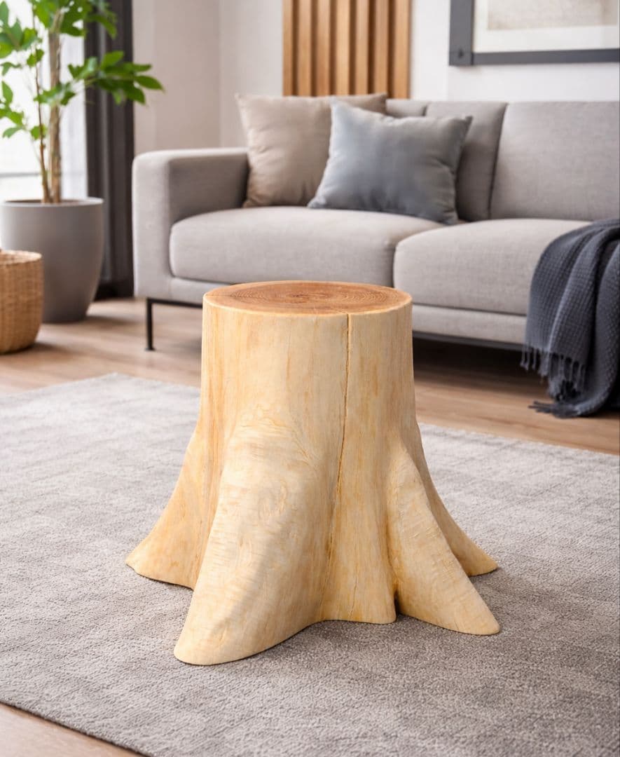 fromjapan6618　檜　切り株　丸太　椅子　スツール 高さ約40㎝