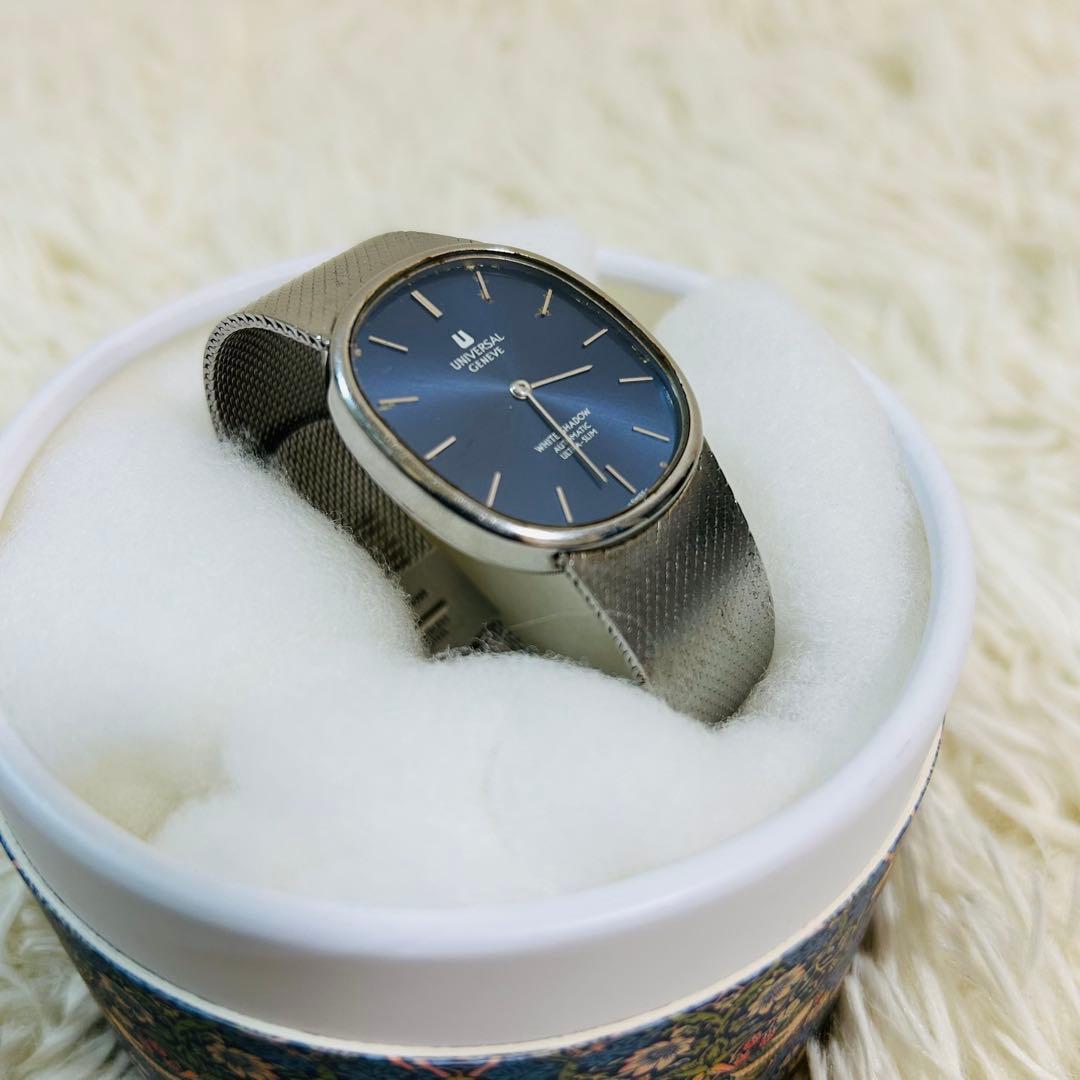 UNIVERSAL GENEVE WHITE SHADOW 自動巻き時計