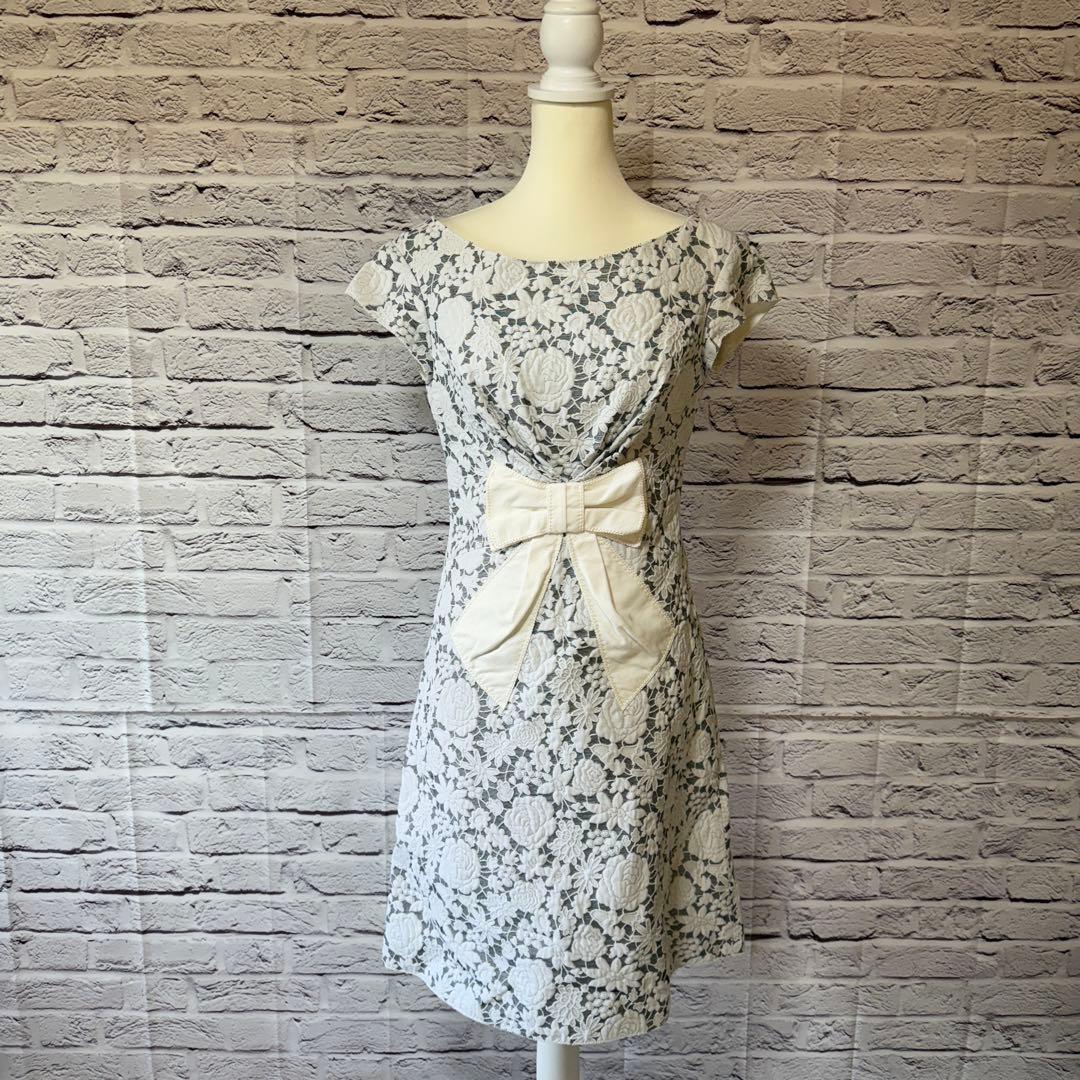 【ルイ ヴィトン】ワンピース パーティードレス 半袖 サイズ38 R-89