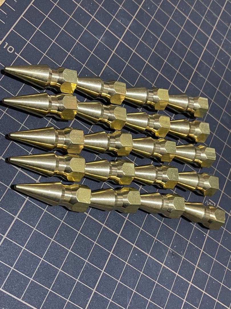 真鍮スパイクナット M6 P1.0 20本