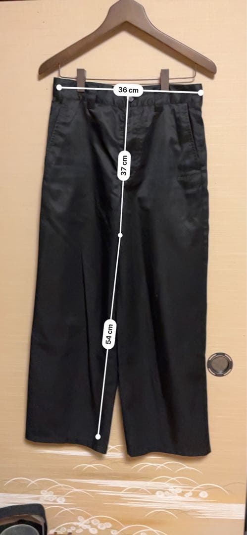 Acne Studios ワイドスラックス S Black