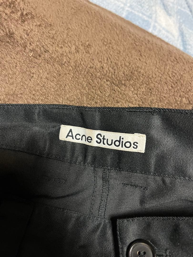 Acne Studios ワイドスラックス S Black
