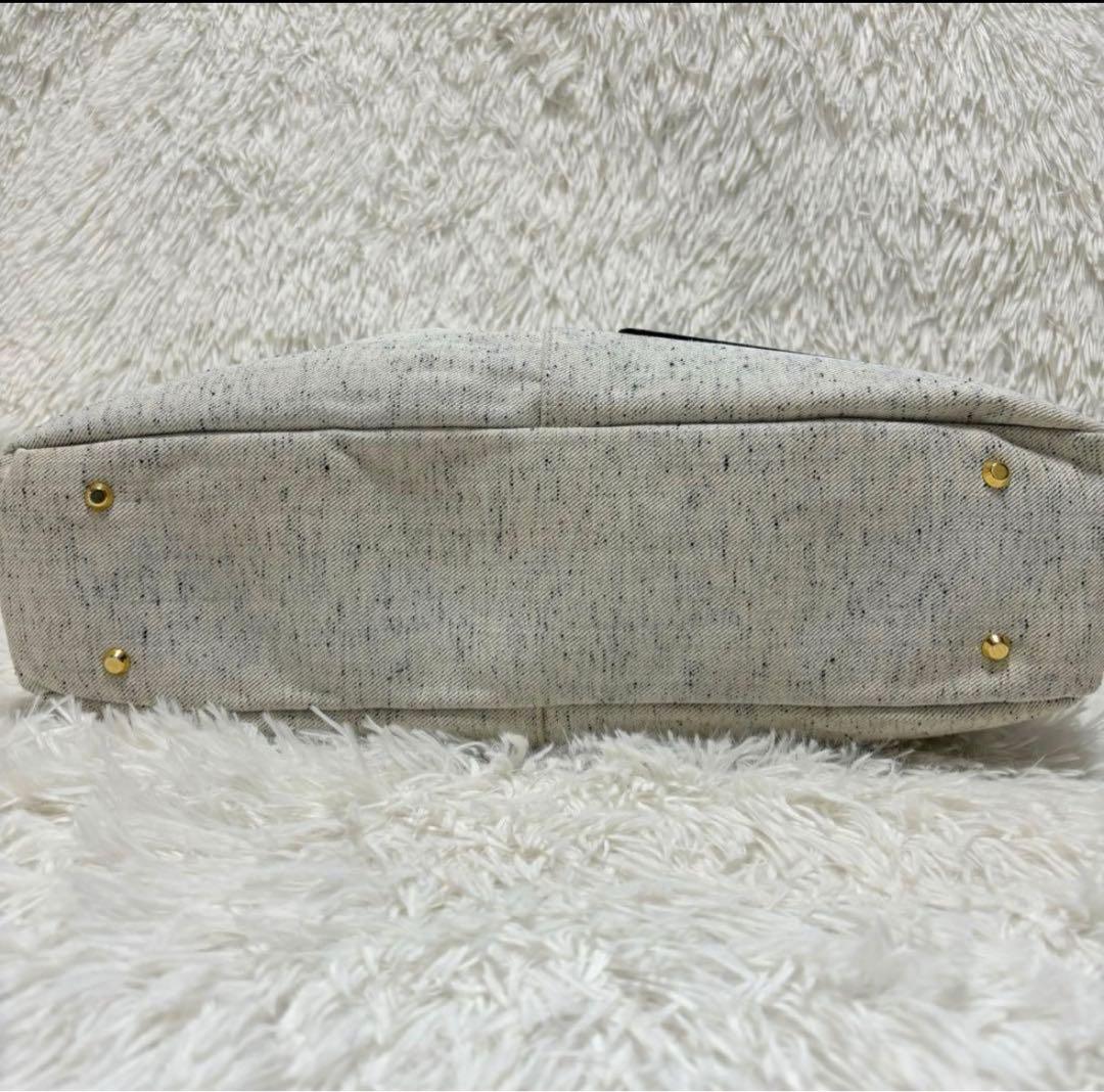 【希少】アタオ　ATAOエルヴィ ホワイトデニム ショルダーバッグ 2way