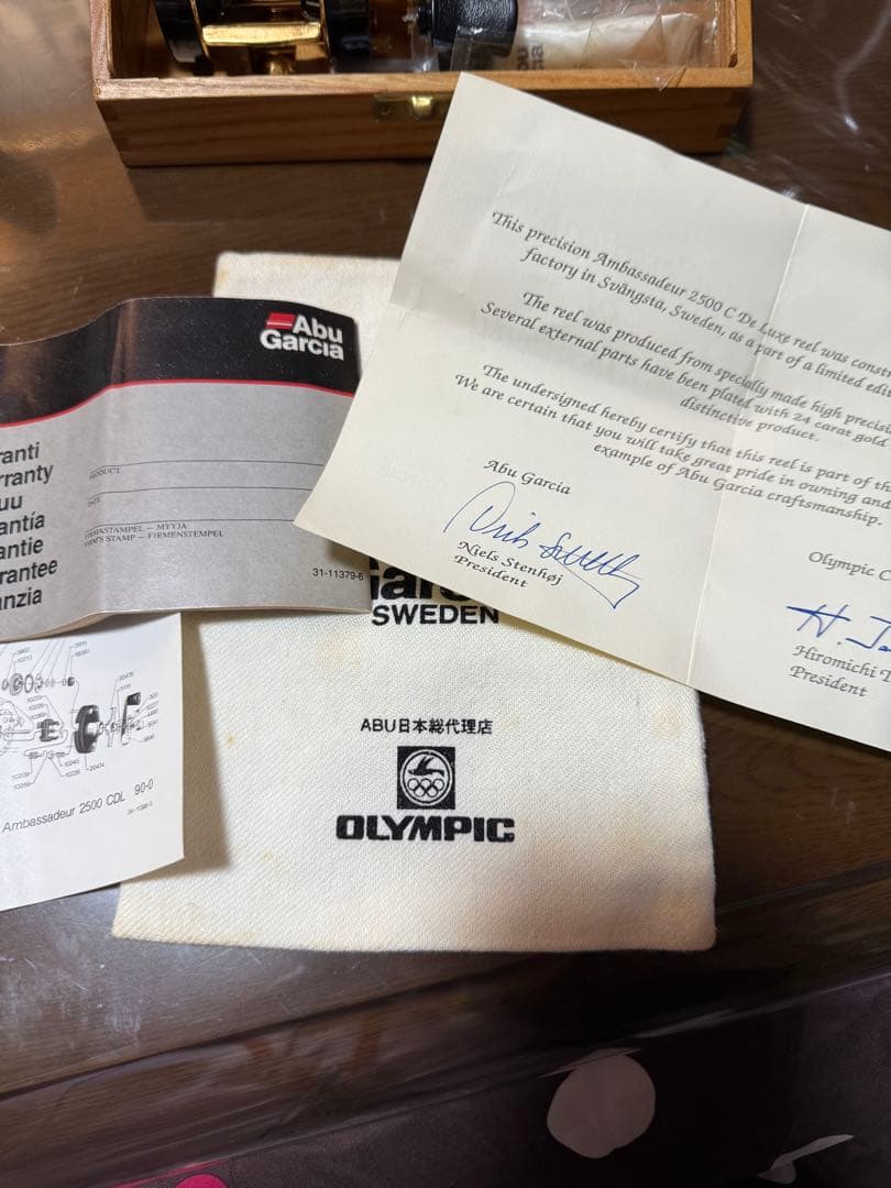 0310！！AbuGarciaアンバサダー 2500CDL 24金