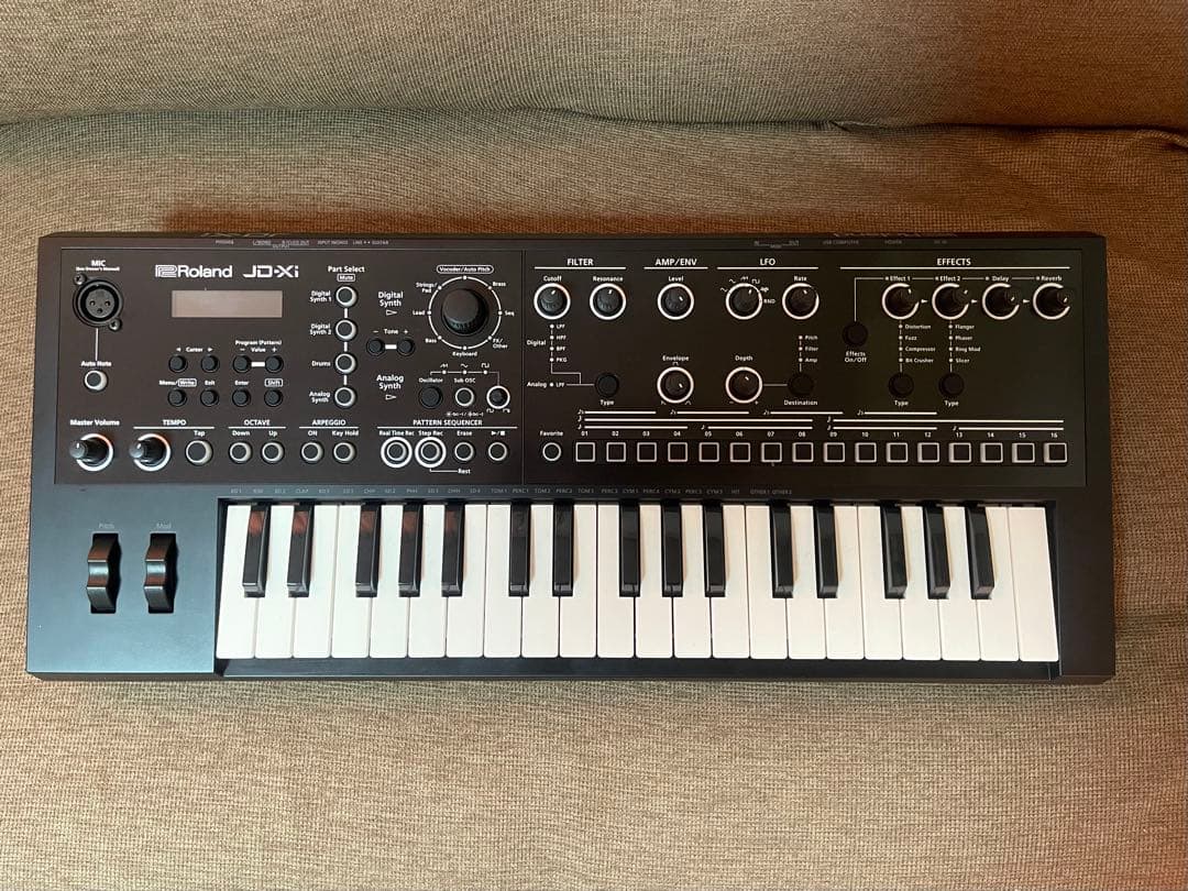 Roland Jd-Xi オーバーレイシート付き