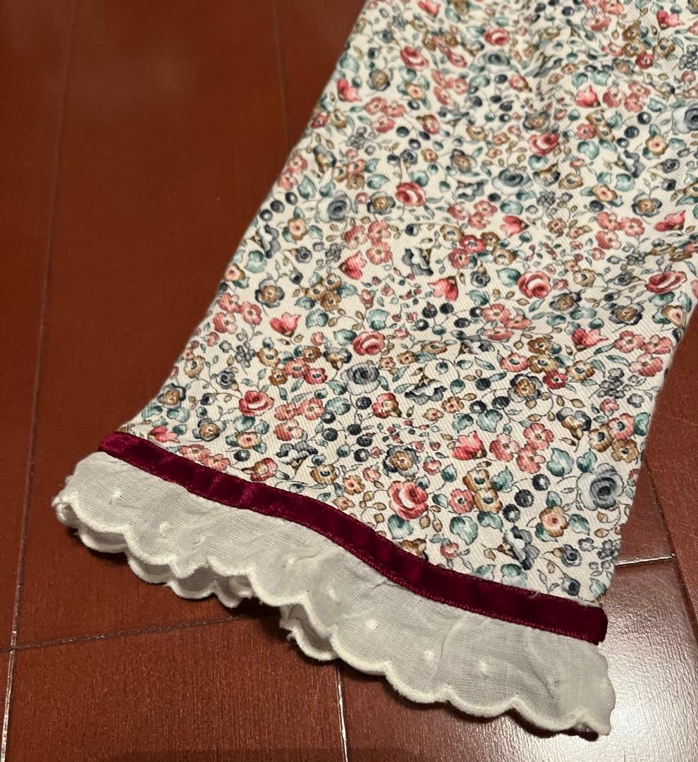 【美品】Amaia アマイアキッズ　花柄長袖ワンピース　10y