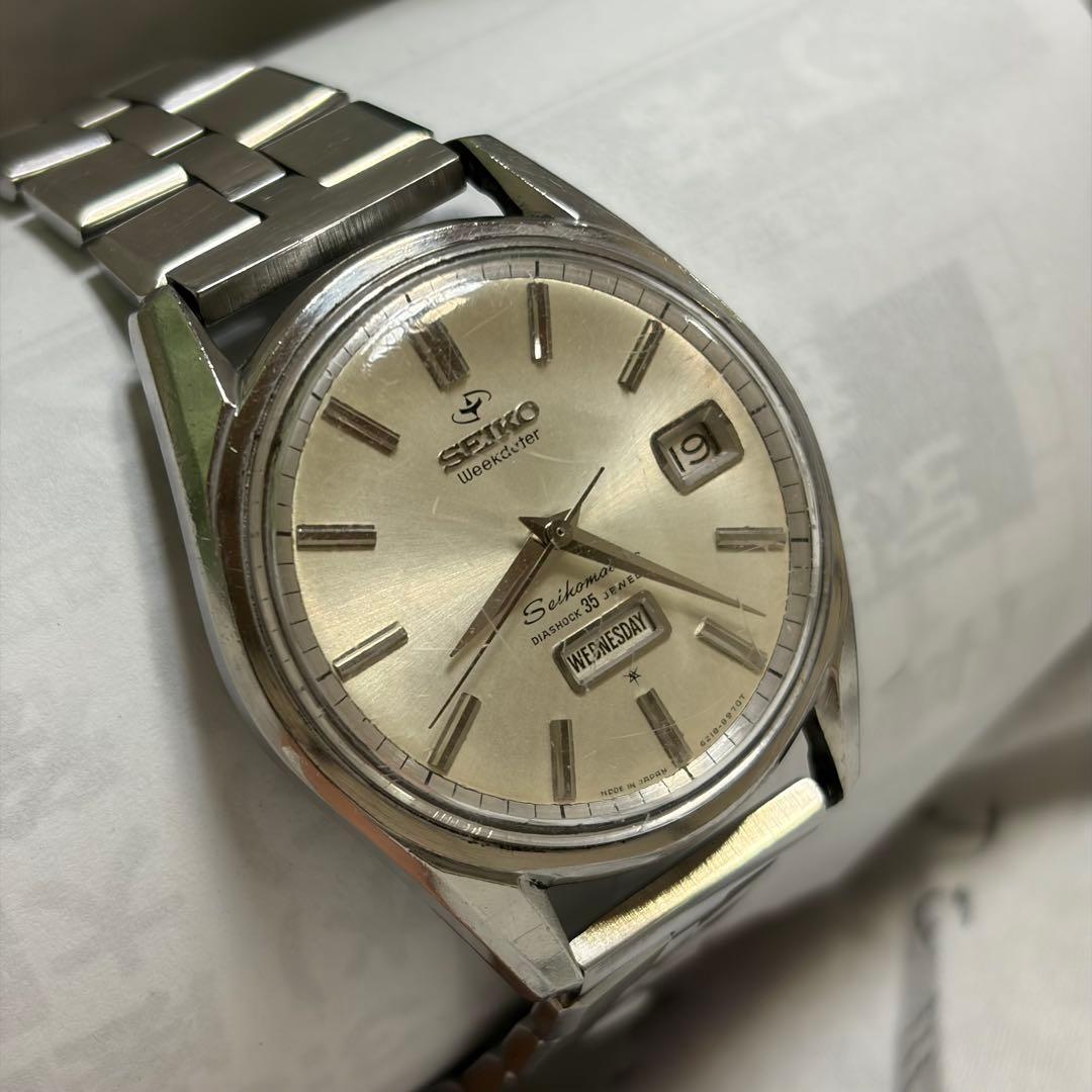 セイコーマティック　SEIKO WEEKDATER 35石　動作確認済