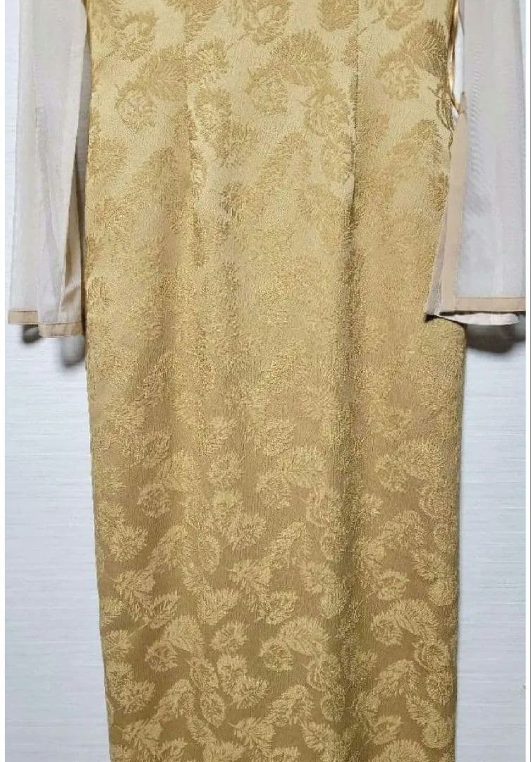 【AIMER 】チュールブラウス付きジャカードIラインパーティードレス　Mサイズ