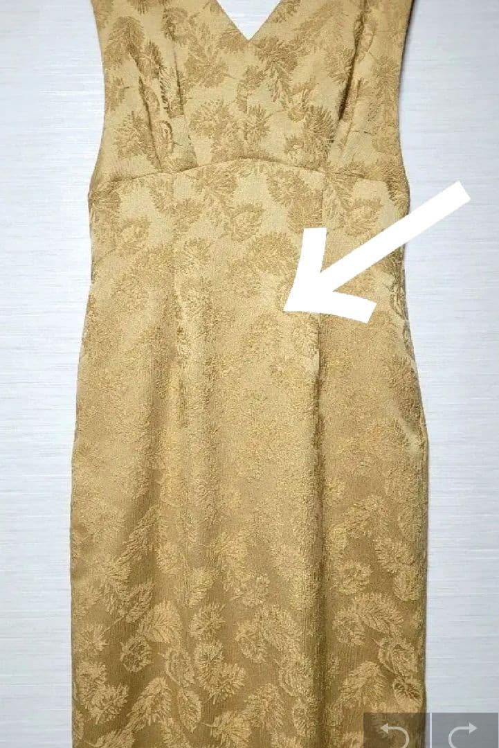 【AIMER 】チュールブラウス付きジャカードIラインパーティードレス　Mサイズ