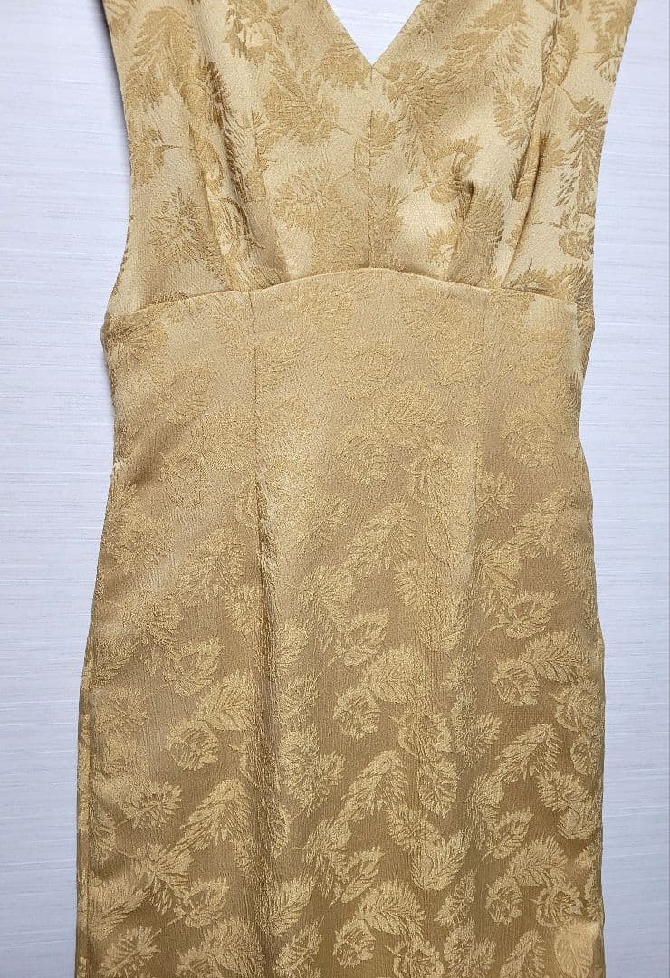 【AIMER 】チュールブラウス付きジャカードIラインパーティードレス　Mサイズ