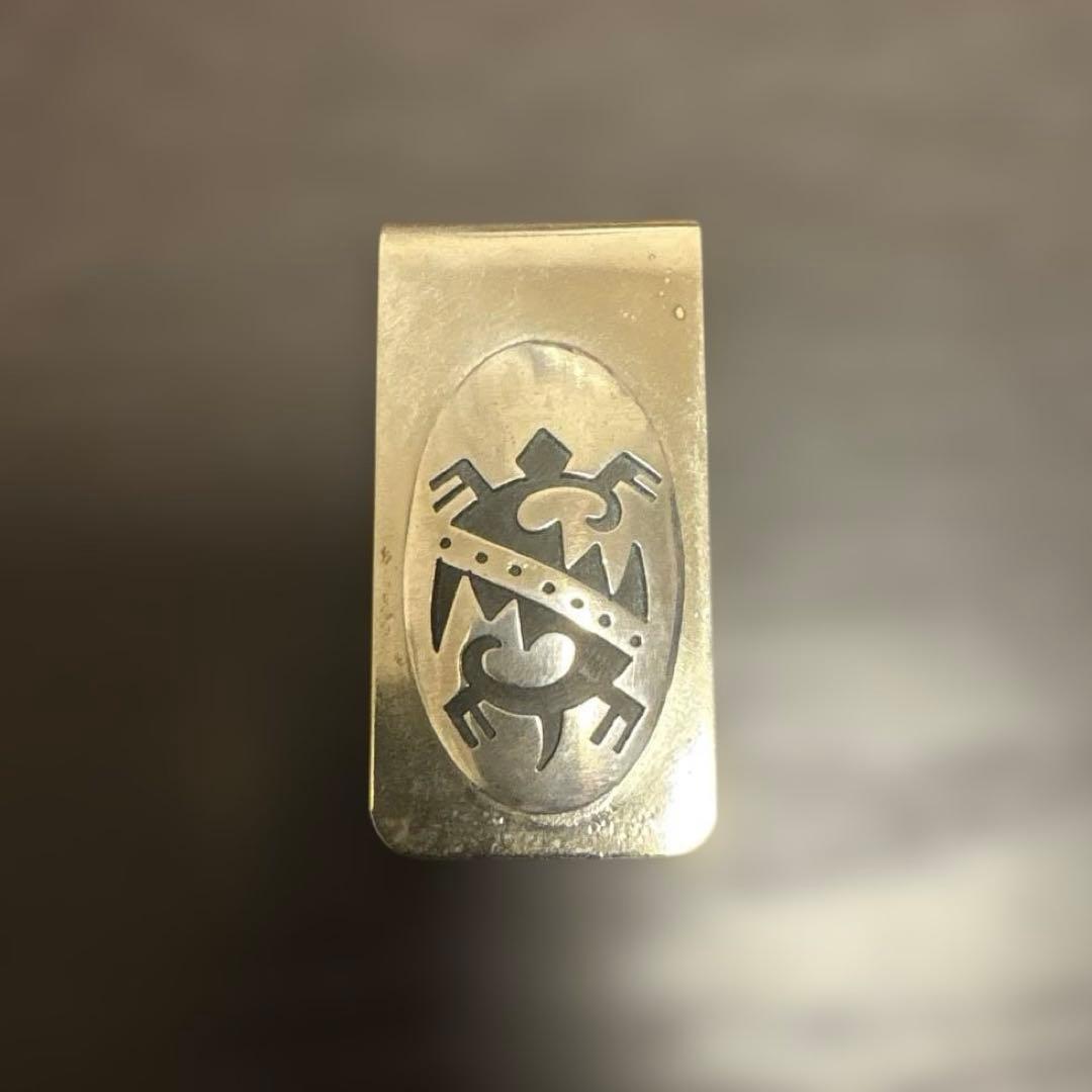 インディアンジュエリー　スターリングシルバー マネークリップ