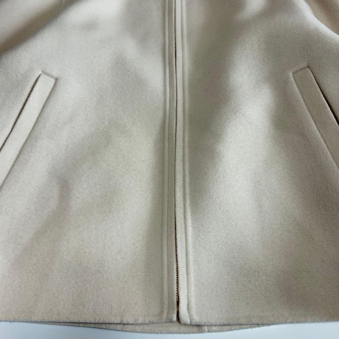 22AW✨美品 23区 ウールリバー ショート ノーカラー コート 36サイズ