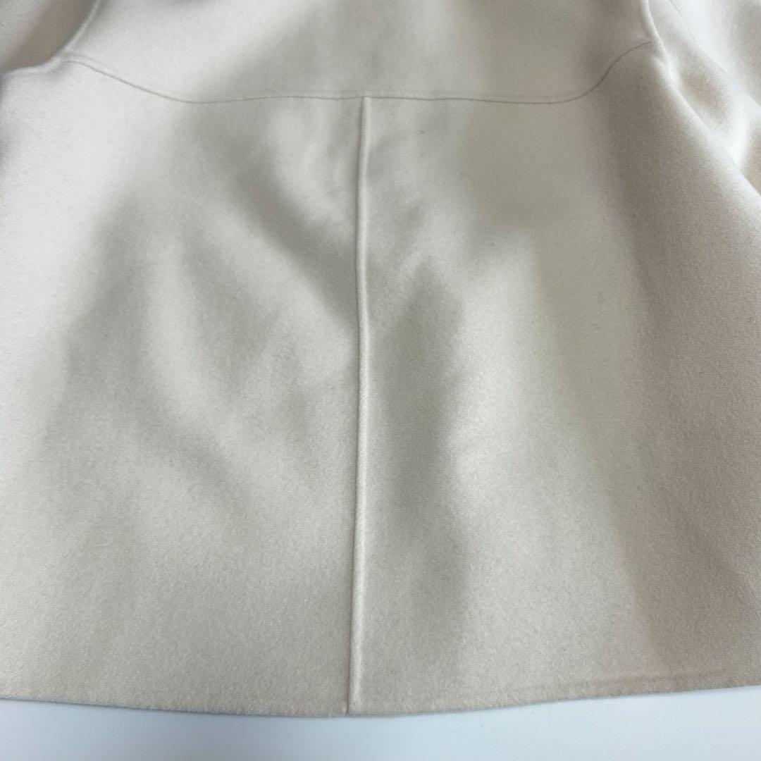 22AW✨美品 23区 ウールリバー ショート ノーカラー コート 36サイズ