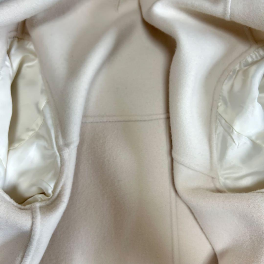 22AW✨美品 23区 ウールリバー ショート ノーカラー コート 36サイズ