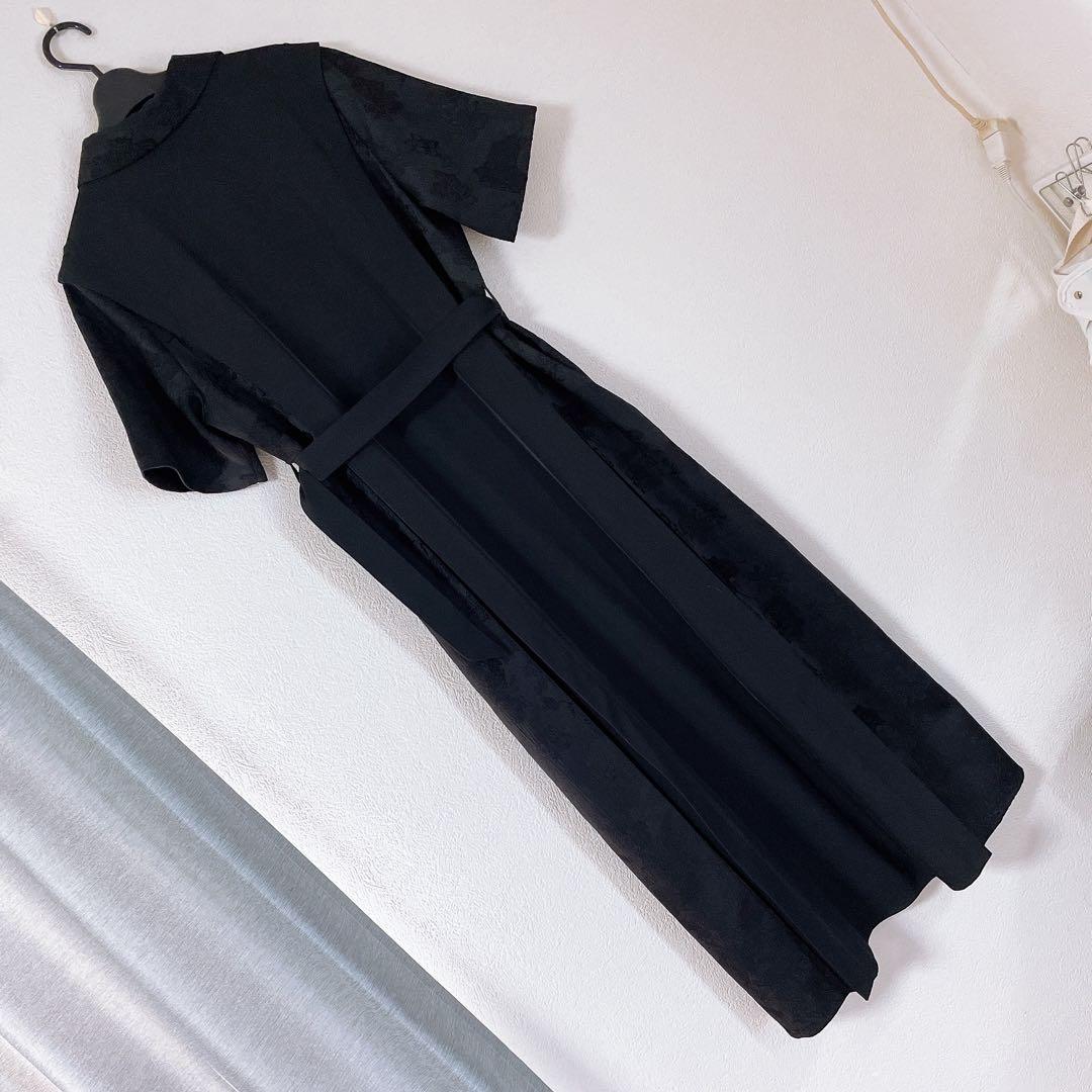 美品　HARE（ハレ）ジャガードキリカエタックワンピース