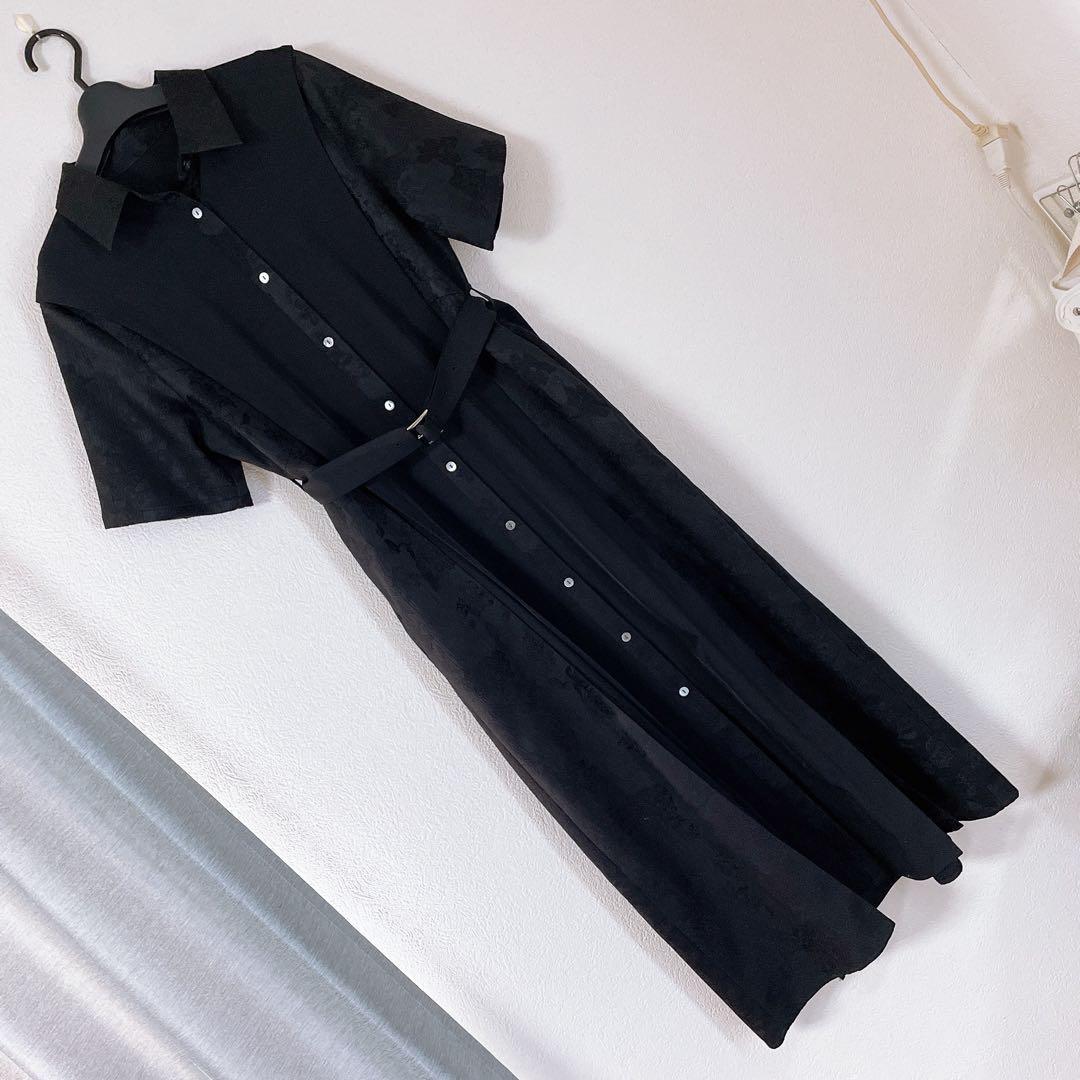 美品　HARE（ハレ）ジャガードキリカエタックワンピース