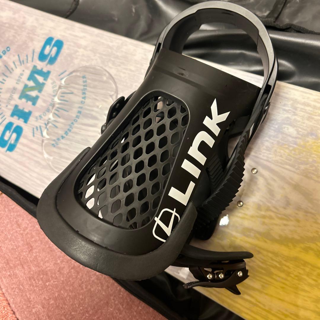 【なは】SIMS スノーボード LINKバインディング セット