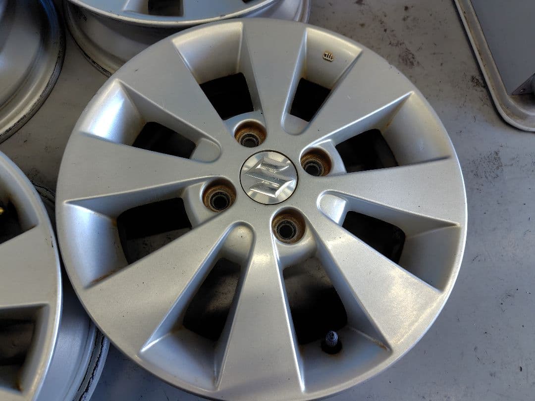 MH23SワゴンR純正アルミホイール4本セット/9900円