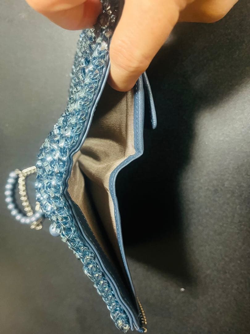 ANTEPRIMA ミスクリオパール ラウンドウォレット (サファイア)