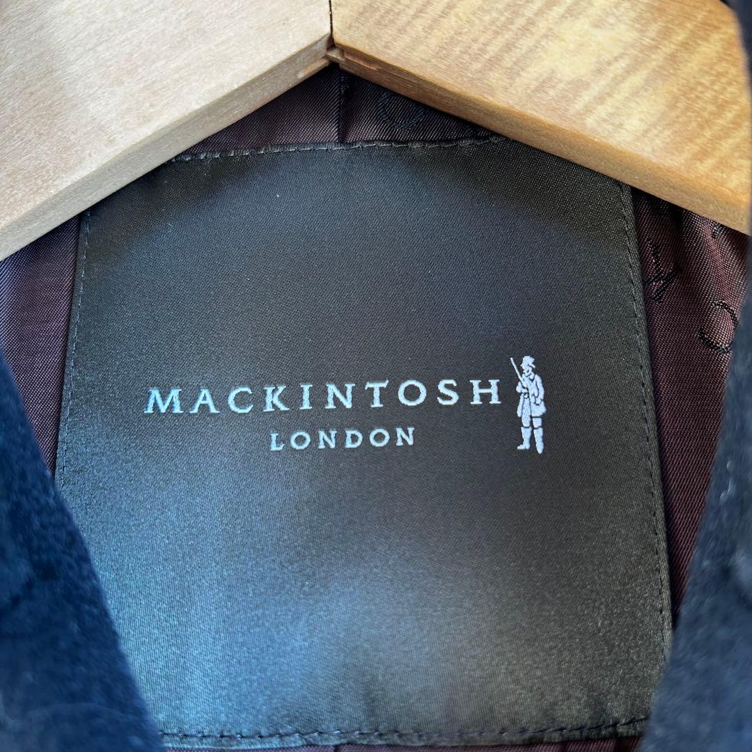 美品✨マッキントッシュロンドン Pコート 40 濃紺 ウール カシミヤ　日本製
